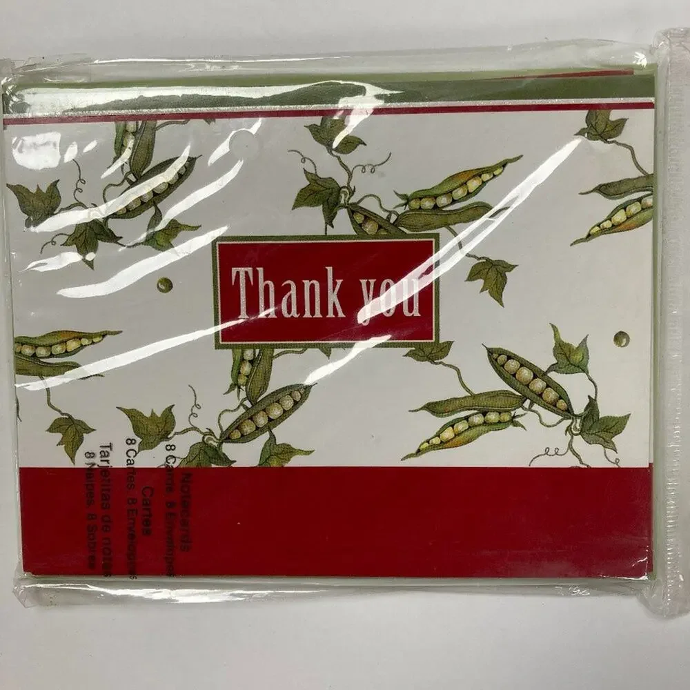 Studio18 Thank You Cards Peas in a Pod 8 cards and envelopes IG54699